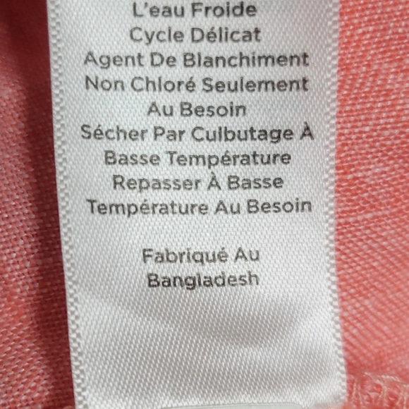 Talbots Linen Popover Shirtdress Oyster Stripe. - Picture 10 of 13